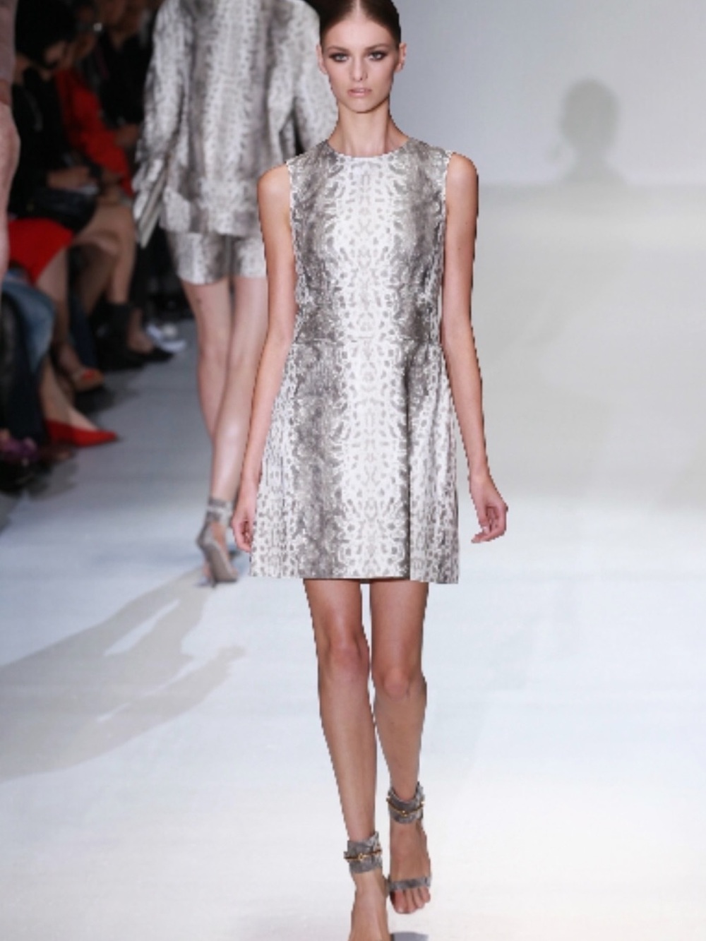 GUCCI Runway Couture Roccia Python Leather Dress ITALY Size 40 NEW